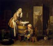 Chardin Jean-Simeon Laundress  - Hermitage